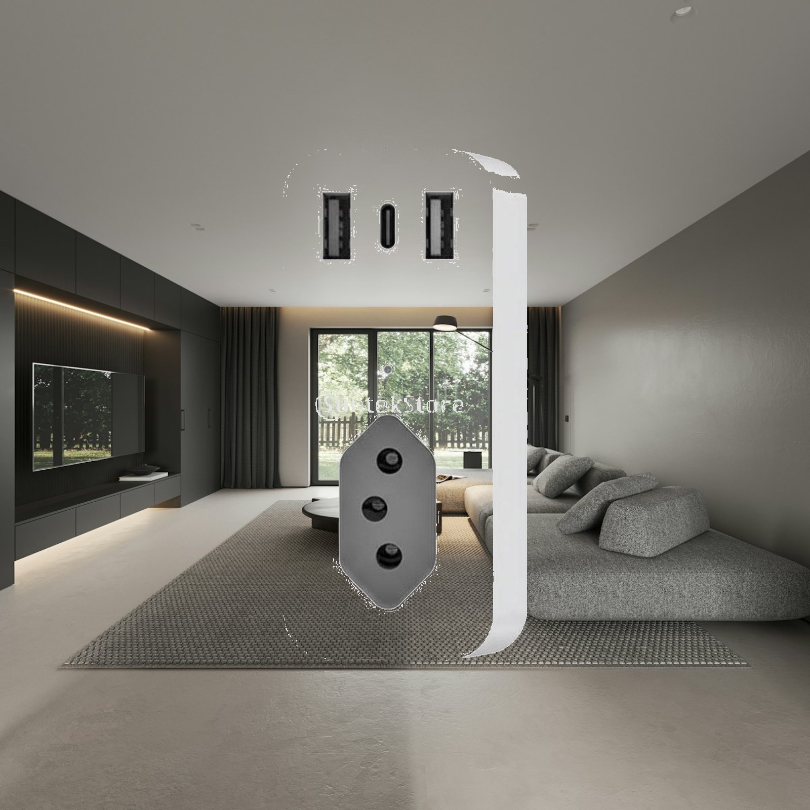 Timer Dual Outlet - Prise intelligente à commande vocale pour